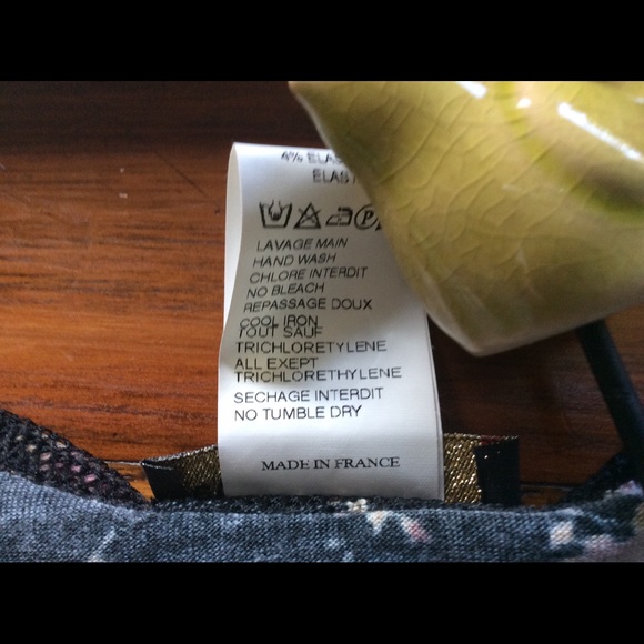 rectangle blanc Paris V neck net top SZ T2 Europe - Picture 5 of 8